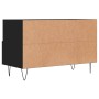 Black plywood TV cabinet 80x36x50 cm by vidaXL, TV Furniture - Ref: Foro24-828965, Price: 49,78 €, Discount: %