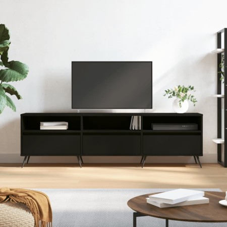 Mueble de TV madera contrachapada negro 150x30x44,5 cm de vidaXL, Muebles TV - Ref: Foro24-831253, Precio: 115,56 €, Descuent...