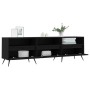 Black plywood TV cabinet 150x30x44.5 cm by vidaXL, TV Furniture - Ref: Foro24-831253, Price: 115,68 €, Discount: %