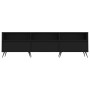 Black plywood TV cabinet 150x30x44.5 cm by vidaXL, TV Furniture - Ref: Foro24-831253, Price: 115,68 €, Discount: %