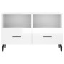 Glossy white plywood TV cabinet 80x36x50 cm by vidaXL, TV Furniture - Ref: Foro24-828990, Price: 52,15 €, Discount: %