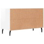 Glossy white plywood TV cabinet 80x36x50 cm by vidaXL, TV Furniture - Ref: Foro24-828990, Price: 52,15 €, Discount: %