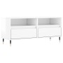 Mueble de TV madera contrachapada blanco brillo 100x34,5x44,5cm de vidaXL, Muebles TV - Ref: Foro24-831230, Precio: 77,40 €, ...