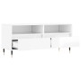 Mueble de TV madera contrachapada blanco brillo 100x34,5x44,5cm de vidaXL, Muebles TV - Ref: Foro24-831230, Precio: 77,40 €, ...