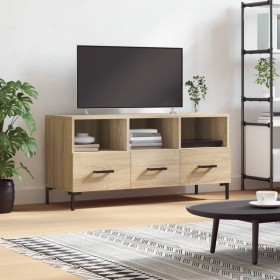 TV cabinet engineered wood Sonoma oak 102x36x50 cm by vidaXL, TV Furniture - Ref: Foro24-829039, Price: 79,99 €, Discount: %