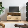 Smoked oak plywood TV cabinet 80x36x50 cm by vidaXL, TV Furniture - Ref: Foro24-828975, Price: 64,80 €, Discount: %