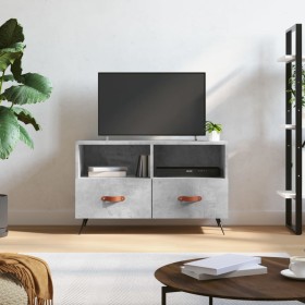 Concrete gray plywood TV cabinet 80x36x50 cm by vidaXL, TV Furniture - Ref: Foro24-828944, Price: 49,99 €, Discount: %