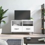 Glossy white plywood TV cabinet 80x36x50 cm by vidaXL, TV Furniture - Ref: Foro24-828966, Price: 48,34 €, Discount: %