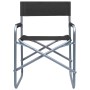 Director chairs 2 units black steel by vidaXL, Garden chairs - Ref: Foro24-47918, Price: 94,99 €, Discount: %