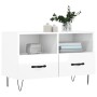 Mueble de TV madera contrachapada blanco brillo 80x36x50 cm de vidaXL, Muebles TV - Ref: Foro24-828966, Precio: 48,34 €, Desc...