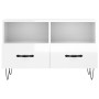 Glossy white plywood TV cabinet 80x36x50 cm by vidaXL, TV Furniture - Ref: Foro24-828966, Price: 53,99 €, Discount: %