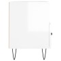 Mueble de TV madera contrachapada blanco brillo 80x36x50 cm de vidaXL, Muebles TV - Ref: Foro24-828966, Precio: 48,34 €, Desc...