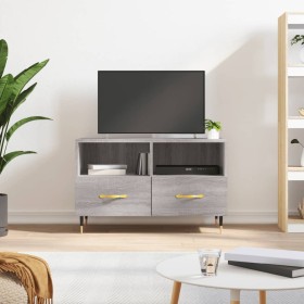 Sonoma gray engineered wood TV cabinet 80x36x50 cm by vidaXL, TV Furniture - Ref: Foro24-828954, Price: 51,99 €, Discount: %