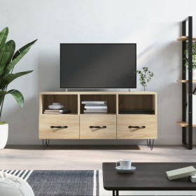 TV cabinet engineered wood Sonoma oak 102x36x50 cm by vidaXL, TV Furniture - Ref: Foro24-829031, Price: 78,98 €, Discount: %