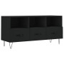 Black engineered wood TV cabinet 102x36x50 cm by vidaXL, TV Furniture - Ref: Foro24-829029, Price: 76,92 €, Discount: %