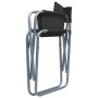 Director chairs 2 units black steel by vidaXL, Garden chairs - Ref: Foro24-47918, Price: 94,99 €, Discount: %