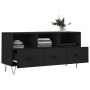 Black engineered wood TV cabinet 102x36x50 cm by vidaXL, TV Furniture - Ref: Foro24-829029, Price: 76,92 €, Discount: %