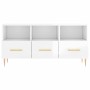 Hochglanzweißer TV-Schrank aus Sperrholz, 102 x 36 x 50 cm von vidaXL, TV-Möbel - Ref: Foro24-829022, Preis: 82,75 €, Rabatt: %