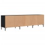 Black plywood TV cabinet 150x30x44.5 cm by vidaXL, TV Furniture - Ref: Foro24-831285, Price: 120,99 €, Discount: %