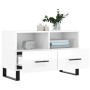 Glossy white plywood TV cabinet 80x36x50 cm by vidaXL, TV Furniture - Ref: Foro24-828998, Price: 60,99 €, Discount: %