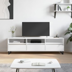 White plywood TV cabinet 150x30x44.5 cm by vidaXL, TV Furniture - Ref: Foro24-831300, Price: 110,92 €, Discount: %