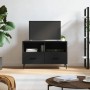 Black plywood TV cabinet 80x36x50 cm by vidaXL, TV Furniture - Ref: Foro24-828989, Price: 65,09 €, Discount: %