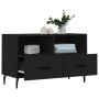 Black plywood TV cabinet 80x36x50 cm by vidaXL, TV Furniture - Ref: Foro24-828989, Price: 65,09 €, Discount: %