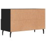 Black plywood TV cabinet 80x36x50 cm by vidaXL, TV Furniture - Ref: Foro24-828989, Price: 65,09 €, Discount: %