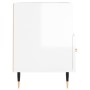 Glossy white plywood TV cabinet 80x36x50 cm by vidaXL, TV Furniture - Ref: Foro24-828950, Price: 49,19 €, Discount: %