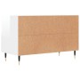 Glossy white plywood TV cabinet 80x36x50 cm by vidaXL, TV Furniture - Ref: Foro24-828950, Price: 49,19 €, Discount: %