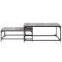 Stapelbare Couchtische 2 Stück Sonoma graues Holzwerkstoff von vidaXL, Couchtisch - Ref: Foro24-832821, Preis: 76,75 €, Rabat...