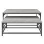 Stackable coffee tables 2 pieces Sonoma gray engineered wood by vidaXL, Coffee table - Ref: Foro24-832821, Price: 76,75 €, Di...