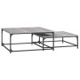 Stackable coffee tables 2 pieces Sonoma gray engineered wood by vidaXL, Coffee table - Ref: Foro24-832821, Price: 76,75 €, Di...