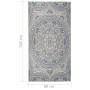 Alfombra de exterior de tejido plano rayas azules 80x150 cm de vidaXL, Alfombras - Ref: Foro24-340827, Precio: 23,99 €, Descu...