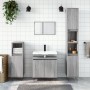 Sonoma gray engineered wood bathroom cabinet 58x33x60 cm by vidaXL, bathroom vanities - Ref: Foro24-831586, Price: 46,17 €, D...