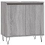 Sonoma gray engineered wood bathroom cabinet 58x33x60 cm by vidaXL, bathroom vanities - Ref: Foro24-831586, Price: 46,17 €, D...