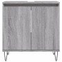 Sonoma gray engineered wood bathroom cabinet 58x33x60 cm by vidaXL, bathroom vanities - Ref: Foro24-831586, Price: 46,17 €, D...