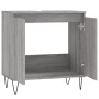 Sonoma gray engineered wood bathroom cabinet 58x33x60 cm by vidaXL, bathroom vanities - Ref: Foro24-831586, Price: 46,17 €, D...