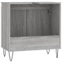 Sonoma gray engineered wood bathroom cabinet 58x33x60 cm by vidaXL, bathroom vanities - Ref: Foro24-831586, Price: 46,17 €, D...