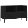 TV stand made of black plywood, 80x36x50 cm by vidaXL, TV Furniture - Ref: Foro24-828981, Price: 68,92 €, Discount: %