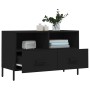 TV stand made of black plywood, 80x36x50 cm by vidaXL, TV Furniture - Ref: Foro24-828981, Price: 68,92 €, Discount: %