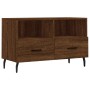 TV stand made of brown oak plywood, measuring 80x36x50 cm. by vidaXL, TV Furniture - Ref: Foro24-828995, Price: 66,44 €, Disc...