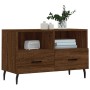 TV stand made of brown oak plywood, measuring 80x36x50 cm. by vidaXL, TV Furniture - Ref: Foro24-828995, Price: 66,44 €, Disc...