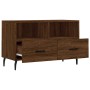 TV stand made of brown oak plywood, measuring 80x36x50 cm. by vidaXL, TV Furniture - Ref: Foro24-828995, Price: 66,44 €, Disc...