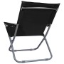 Folding beach chairs 2 units black fabric by vidaXL, Garden chairs - Ref: Foro24-47903, Price: 112,20 €, Discount: %