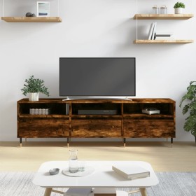 Mueble de TV madera contrachapada roble ahumado 150x30x44,5 cm de vidaXL, Muebles TV - Ref: Foro24-831265, Precio: 82,99 €, D...