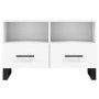 White plywood TV cabinet 80x36x50 cm by vidaXL, TV Furniture - Ref: Foro24-828996, Price: 67,29 €, Discount: %