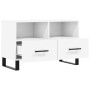 White plywood TV cabinet 80x36x50 cm by vidaXL, TV Furniture - Ref: Foro24-828996, Price: 67,29 €, Discount: %