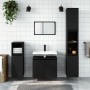 Black engineered wood bathroom cabinet 58x33x60 cm by vidaXL, bathroom vanities - Ref: Foro24-831581, Price: 48,98 €, Discoun...