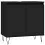 Black engineered wood bathroom cabinet 58x33x60 cm by vidaXL, bathroom vanities - Ref: Foro24-831581, Price: 48,98 €, Discoun...